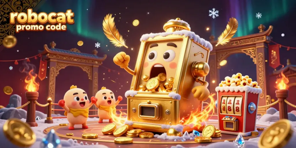 Spin the reels with robocat promo code for big wins at this vibrant casino scene.